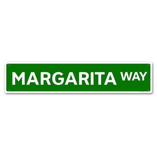 "Margarita Way" Kolorcoat Metal Bar Sign