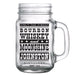 CUSTOMIZABLE - 16oz Mason Jar with Handle - Bourbon, Whisky and Moonshine