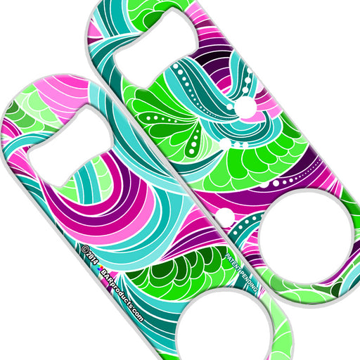 Speed Bottle Opener - Medium Sized 5 inch - Pretty Abstract-800