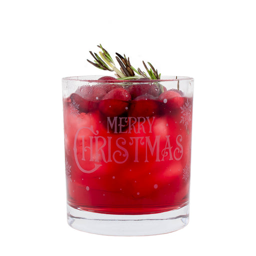 BARCONIC® CHRISTMAS COLLECTION GLASSWARE - MERRY CHRISTMAS - 10 OUNCE