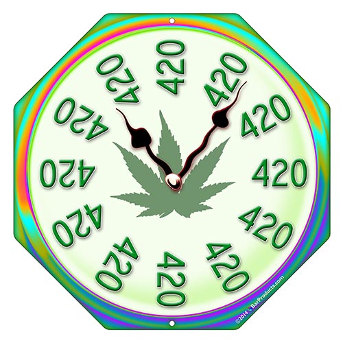 It's 420 Somewhere" Clock 