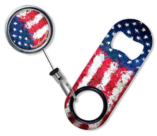 Kolorcoat® Mini Opener and Retractable Reel SET – Grunge US Flag