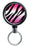 Mirrored Chrome Retractable Reel ONLY - Pink Zebra