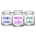 CUSTOMIZABLE - 2oz Clear Mini Mason Jar Shot Glass - Heart Arrow