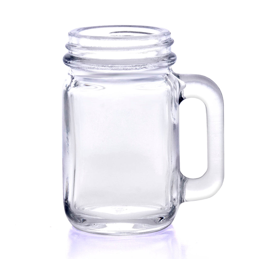BarConic® Mini Mason Jar Shot Glass with Handle - 1.25 ounce