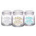 CUSTOMIZABLE - 2oz Clear Mini Mason Jar Shot Glass - Mr. and Mrs. Happily