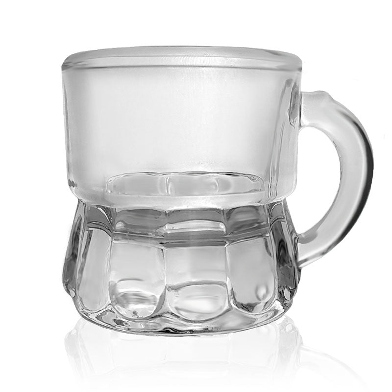 True Mason Jar Shot glasses, Reusable Mini Mason Jar shaped shot glasses  with Handles, Party shot cups, Set of 6, 1 oz.