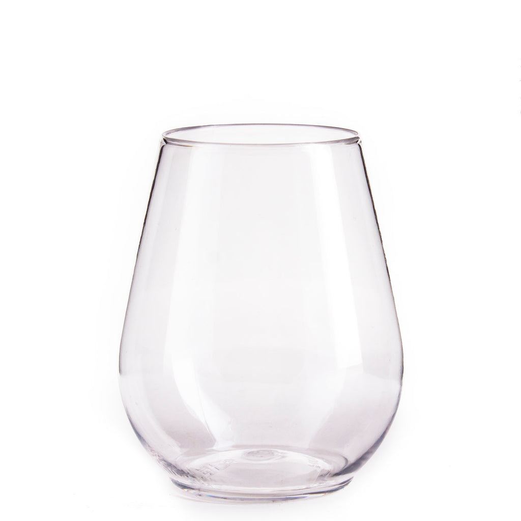 4oz Wine Plastic Glasses Pack of 4 Plastic Stemless