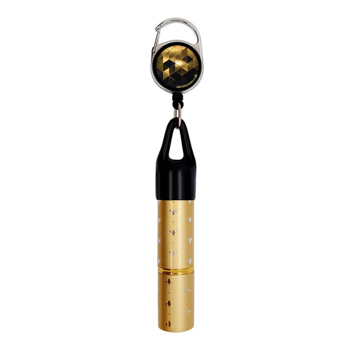Mister Leash™ - Retractable and Refillable Gold Sanitizer Atomizer - Golden Prism