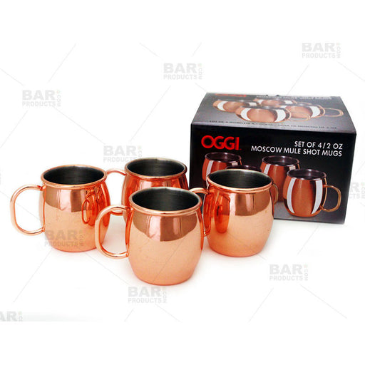 Moscow Mule Mini Shot Cups - 2 oz - 4 Pack