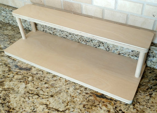 Counter Caddies™ - NATURAL - 24" STRAIGHT Shelf - Culinary / Spice Rack 