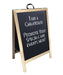 Sidewalk Chalkboard A-Frame Signboard – Double Sided