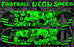 Speed Bottle Opener / Bar Key - Neon Football Collage - Green