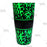 Neon Green Swirls Cocktail Shaker Tin