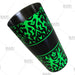 Neon Green Swirls Cocktail Shaker Tin