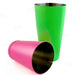 BarConic® Cocktail Shaker Set - 28oz / 18oz Weighted Tins - Neon Green / Neon Pink