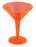 Plastic Martini Cups - Neon 8 ounce w/ Color Options - Pack of 10