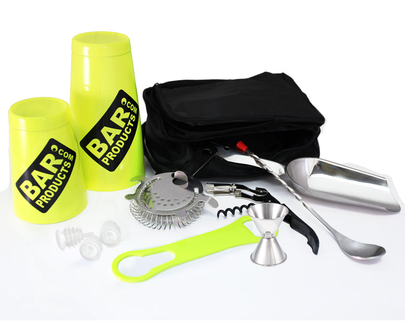 Neon Yellow Tipsy Bartender Bar Package Set
