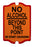 No Alcohol Beyond This Point Wood Bar Sign Tavern-Shaped