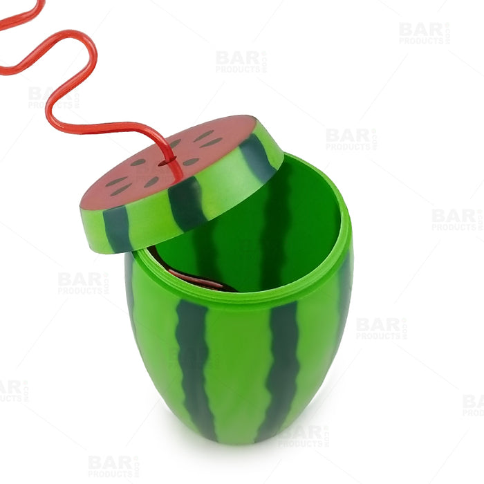 BarConic® Watermelon Novelty Cup w/Lid and Straw - 28 Oz
