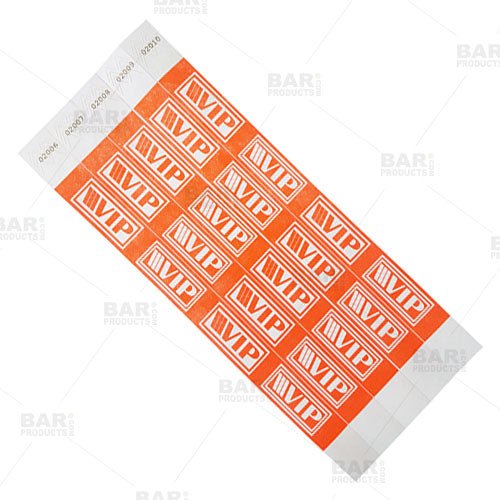 Paper Numbered Wristbands 
