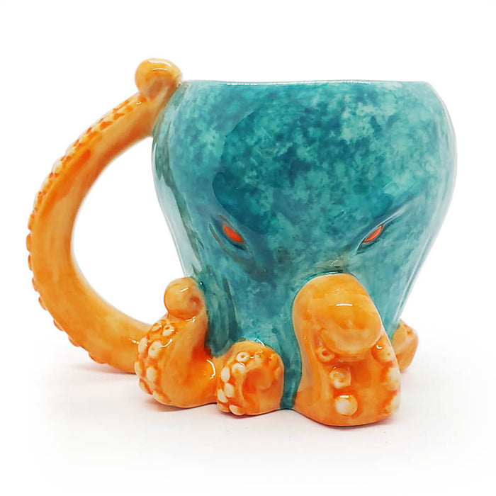 Handmade Octopus Glass, Cute Octopus Glass Cup, Handmade Glassware