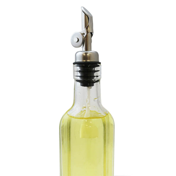 BarConic® Weighted Oil Pourer with flip top lid and plastic cork