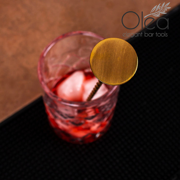 Olea™ Bar Spoon with Muddler Head - Color Option