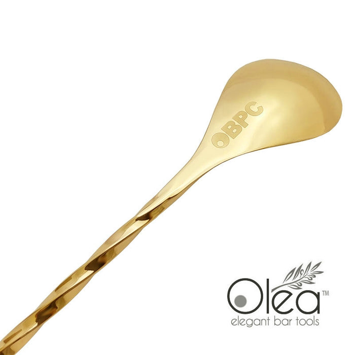 Olea™ Gold Plated Bar Spoon - Weighted Tip - 40cm Length