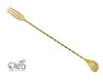 Olea™ Gold Plated Bar Spoon - Trident Fork Tip - 30cm Length