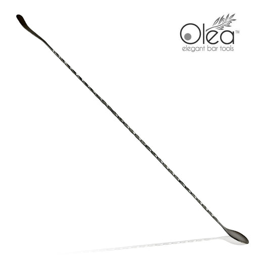 Olea™ Gunmetal Plated Bar Spoon - Bent Tip - 50cm Length