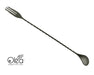 Olea™ Gunmetal Plated Bar Spoon - Trident Fork Tip - 30cm Length