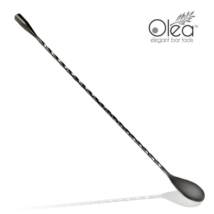 Olea™ Gunmetal Plated Bar Spoon - Weighted Tip - 30cm Length