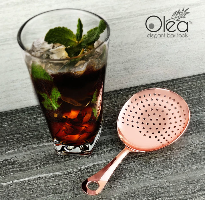 Olea™ Julep Cocktail Strainer - Copper Plated