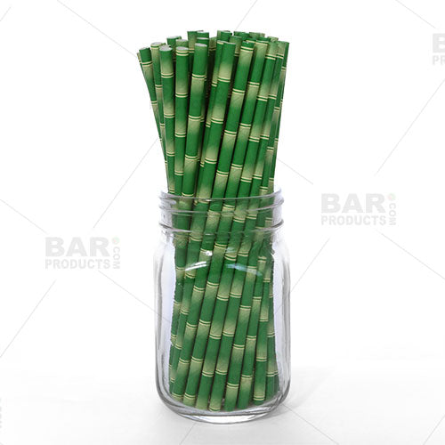 Red, White and Green Stripe Christmas Paper Straws 100 Pack