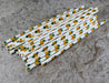 BarConic® "Eco-Friendly" Paper Straws - 7 3/4" Pineapple Design - Packs of 100