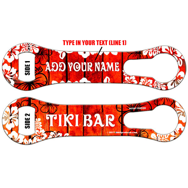 CUSTOMIZABLE V-Rod® Bottle Opener - Tiki Bar Theme