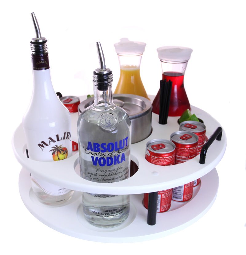 18 inch Plastic Bottle Service Tray - Holds 2 Bottles — Bar Products