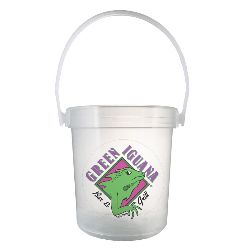 32 oz Plastic Rum Buckets with Custom Sticker — Bar Products