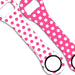 Kolorcoat™ Dog Bone Bottle Opener - Polka Dot - PINK / WHITE