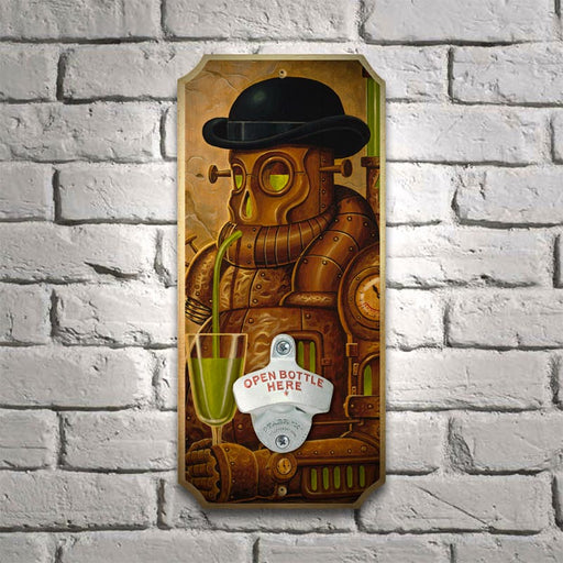 Absenth - Wood Plaque Wall Mounted Bottle Opener