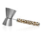 Jigger with Printed Handle Design - Cheetah - .75oz x 1.25oz