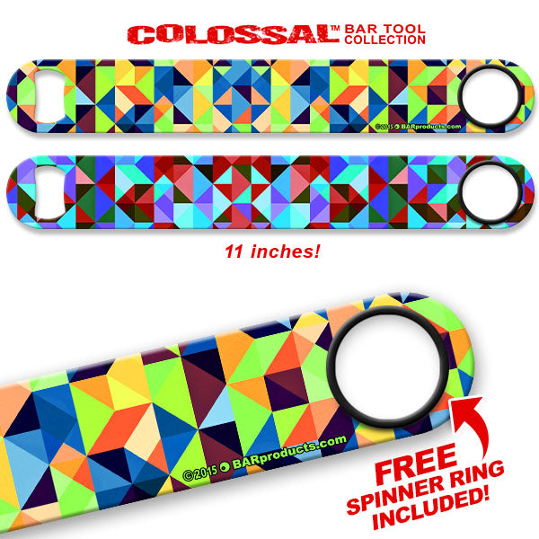Kolorcoat™ 11" Long COLOSSAL™  Speed Bottle Opener – Prism
