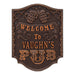 CUSTOMIZABLE Cast Aluminum Plaque - Pub "Welcome" Design