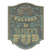 CUSTOMIZABLE Cast Aluminum Plaque - Pub "Welcome" Design