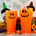 Wacky Jack O'Lantern Polycarbonate Cup - Neon Orange - 2 Sizes Available