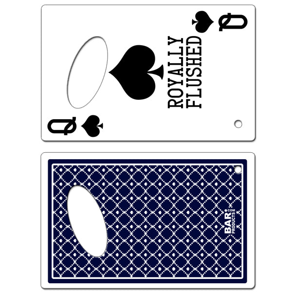 Queen of Spades Playing Card Bottle Opener 