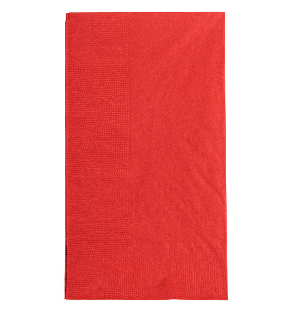 BarConic® 15” x 17” 2-PLY Colored Paper Dinner Napkins – RED