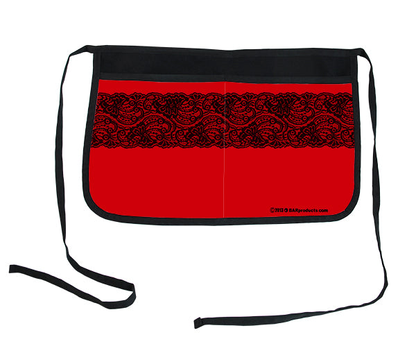 Red Lace Two-Pocket Kolorcoat™ Server Apron