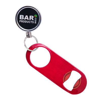 Mini Powder Coat Candy Red Speed Opener with Retractable Reel